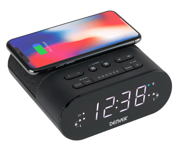 Denver Radiobudzik Denver CRQ-107 z ładowarką indukcyjną - 1535092 - zdjęcie 3